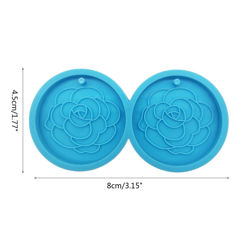 Sa Khuôn Silicone Hình Tròn Làm Móc Khóa Thủ Công