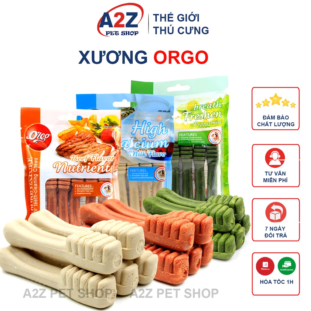 Xương Gặm Orgo Sạch Răng,Thơm Miệng,Bổ Sung Canxi Cho Chó