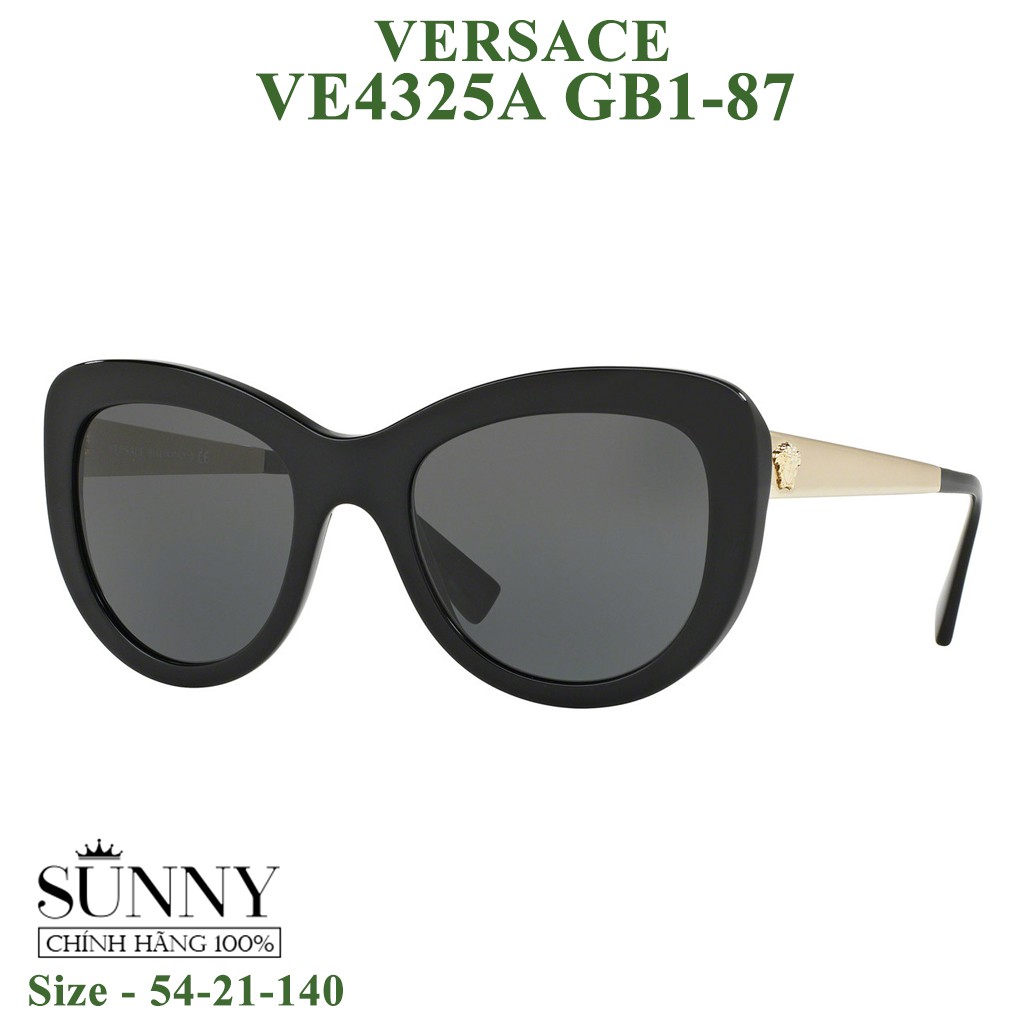 Kính mát chính hãng nam nữ Versace VE4325A màu sắc thời trang, thiết kế dễ đeo bảo vệ mắt
