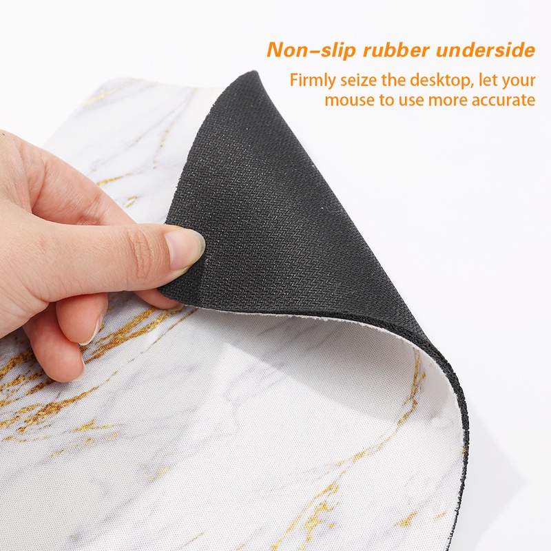Tấm Lót Chuột Bằng Silicone Chống Trượt Họa Tiết Cẩm Thạch Phong Cách Bắc Âu