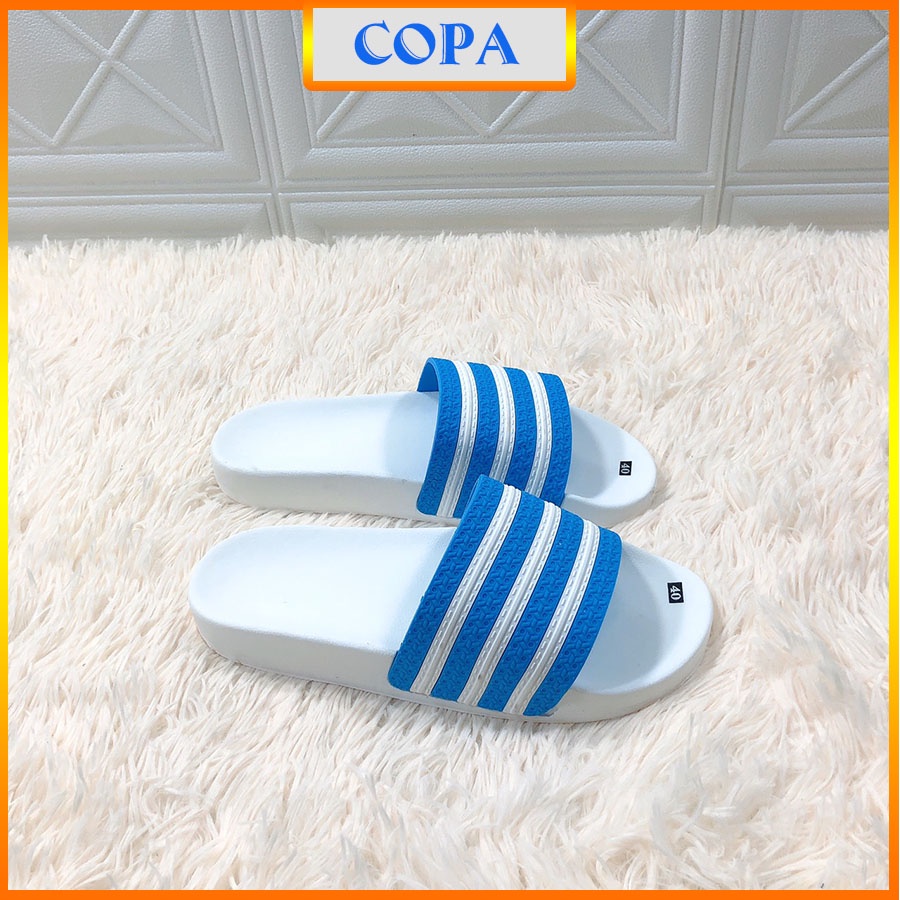 dép lê unisex dép quai ngang kẻ sọc viền chất liệu cao cấp thể thao êm đẹp COPA ATK40
