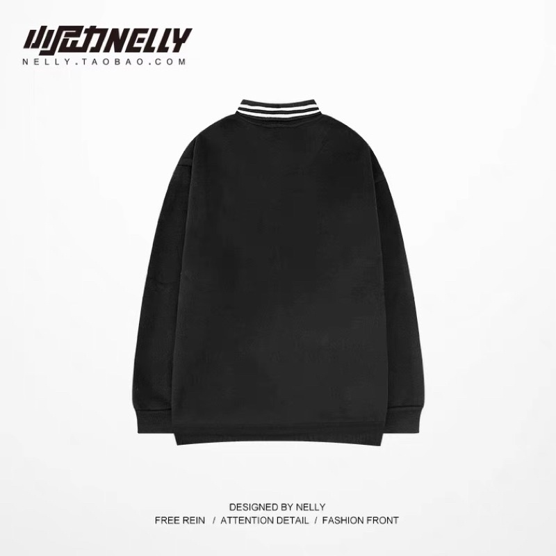 Áo polo dài tay 126498 Nelly Heybig form rộng dành cho nam và nữ 59 air borne