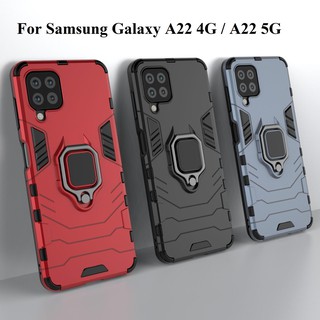 Ốp lưng Samsung Galaxy A22 4G / A22 5G chống sốc Iron Man gắn giá đỡ iring, chống va đập mạnh