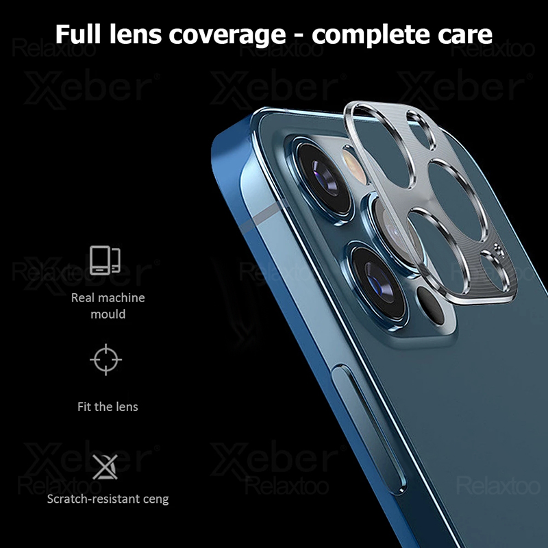 Khung viền kim loại bảo vệ camera sau cho Apple Iphone 12 Pro Max Mini | BigBuy360 - bigbuy360.vn