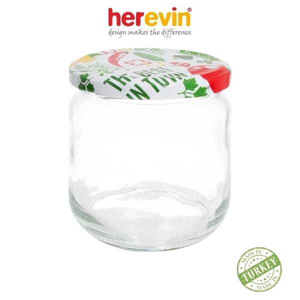 Bộ 3 Hũ Thủy Tinh Nắp Thiếc Herevin 425ml - HEHU332357-807