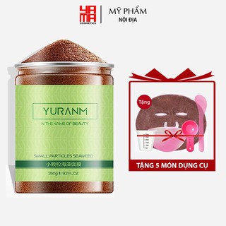 Mặt nạ hạt ngũ hoa tảo biển nguyên chất YURANM hạt đình lịch dưỡng da cấp nước cân bằng dầu nhờn se khít lỗ chân lông