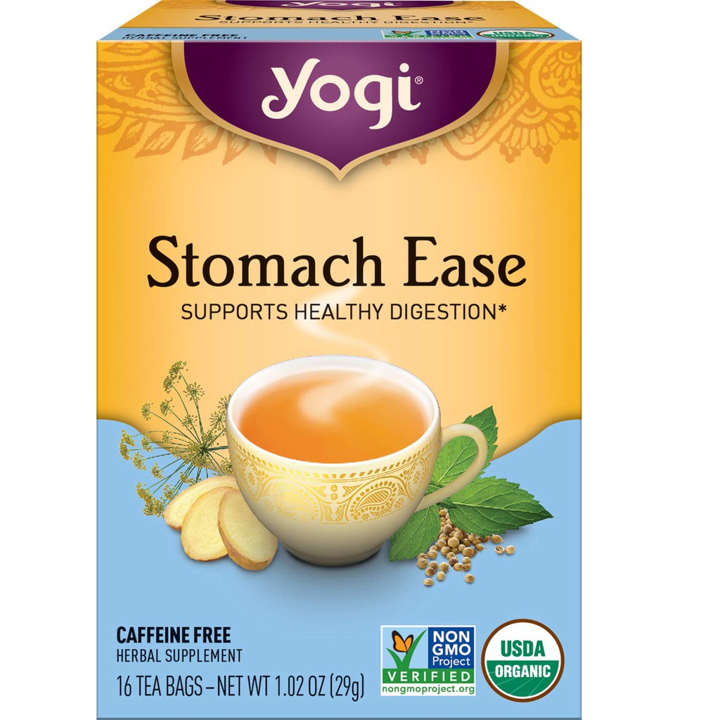 [Yogi] Trà Hữu Cơ Xoa Dịu Cơn Đau Dạ Dày - Hỗ trợ Tiêu Hóa Khỏe Mạnh - Yogi Tea Stomach Ease