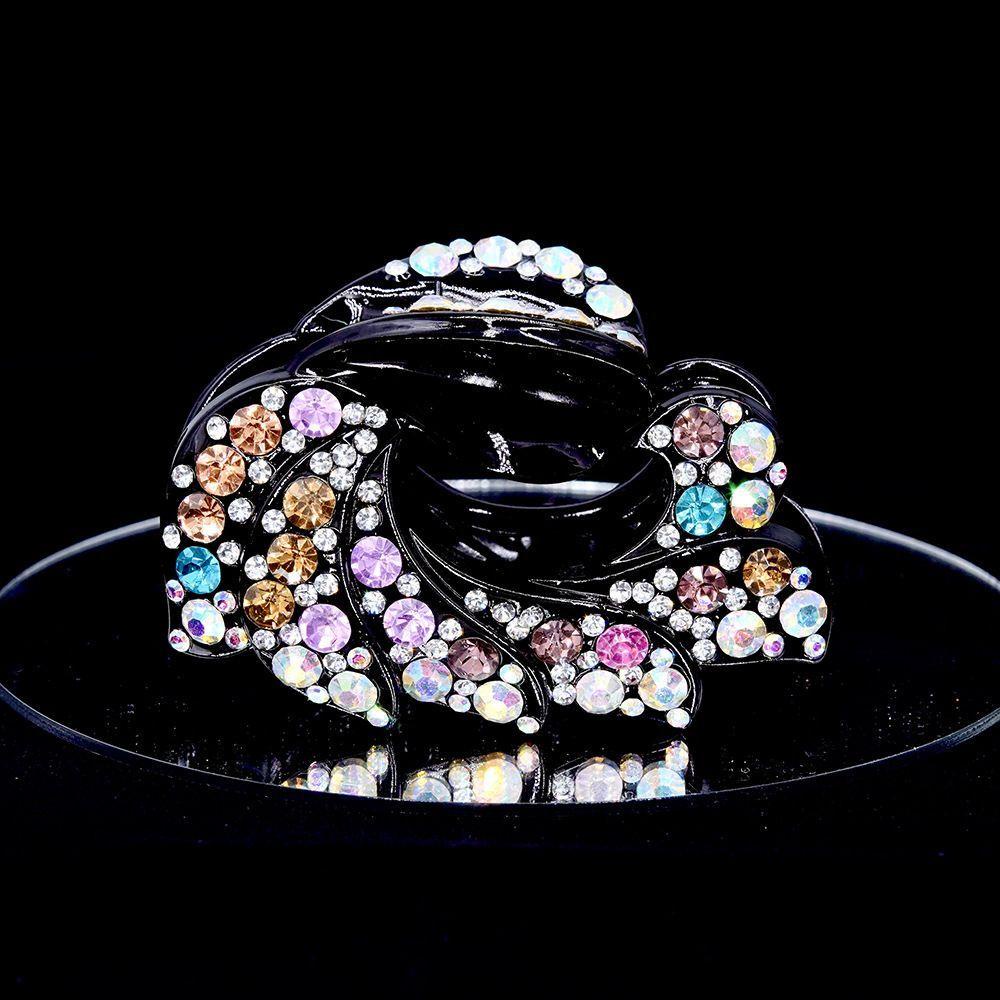 Kẹp Tóc Bằng Acrylic Tạo Kiểu Gợn Sóng Phong Cách Vintage Thanh Lịch Dành Cho Nữ