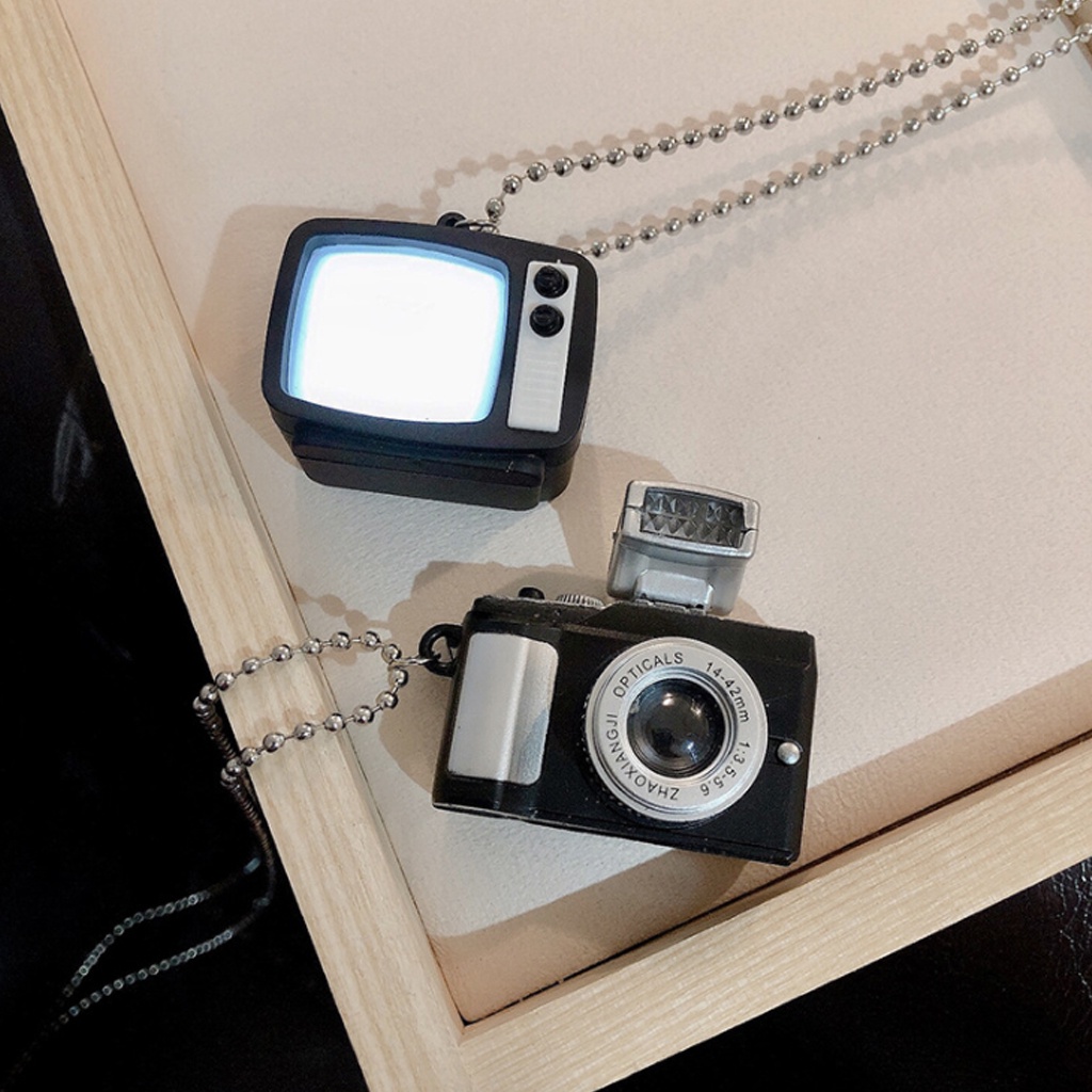 Dây chuyền mặt hình máy ảnh phát sáng độc đáo, phong cách thời trang cá tính cho nam nữ