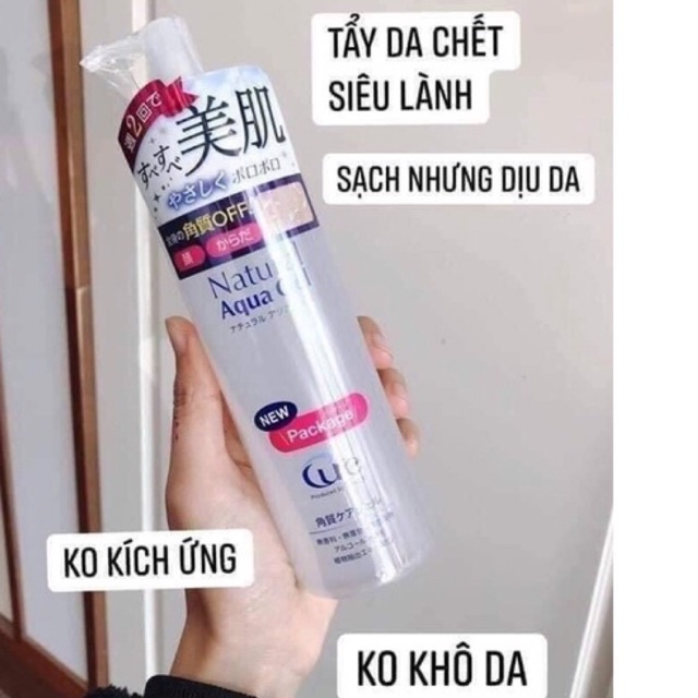 Tẩy Tế Bào Chết Dạng Gel Dịu Nhẹ CURE Natural Aqua Gel 250g