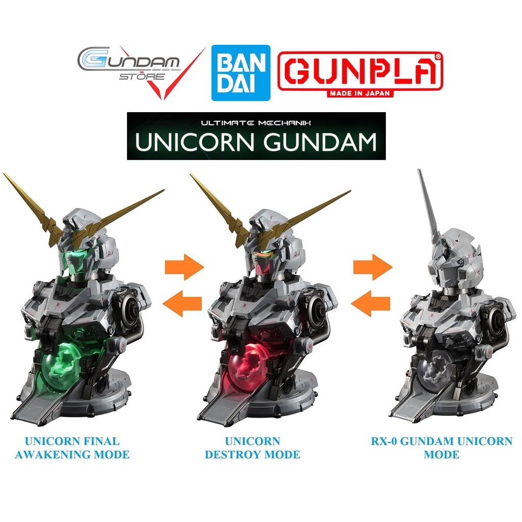 Mô Hình Ultimate Mechanix Unicorn Gundam RX-0 Bandai Đồ Chơi Lắp Ráp Anime Nhật