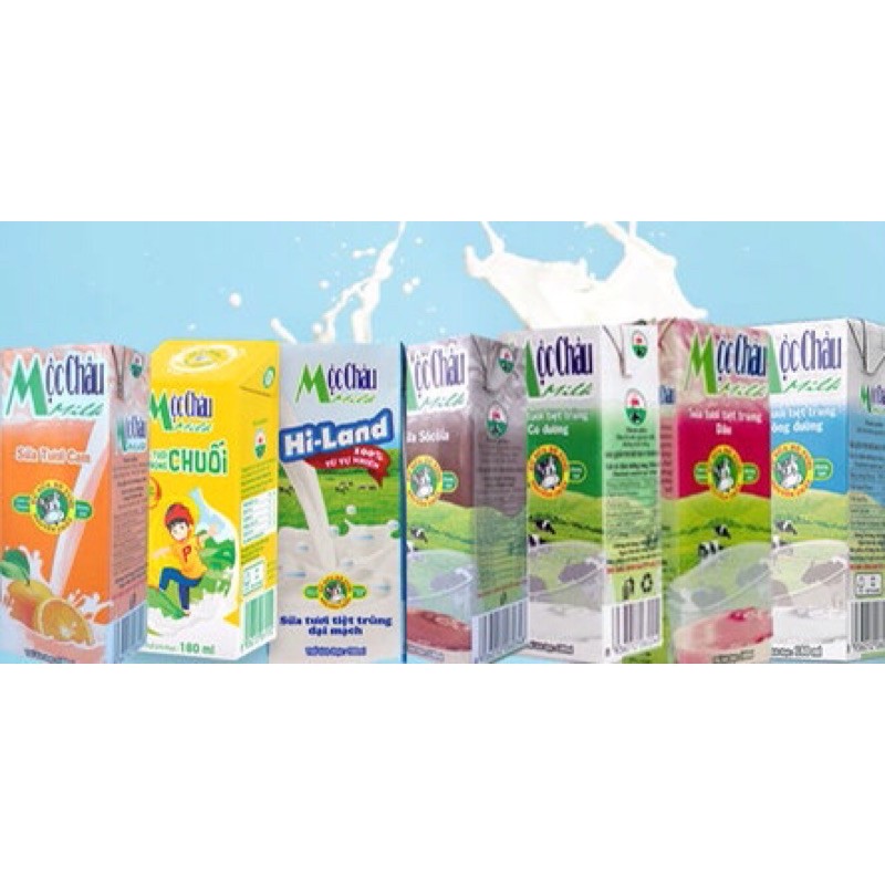 SỮA TƯƠI MỘC CHÂU CÁC VỊ
