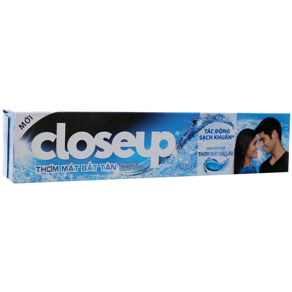 [230g]Kem đánh răng Close up tinh thể băng tuyết thơm mát bất tận