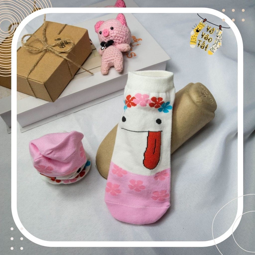 TẤT VỚ CỔ NGẮN EMO HÀI HƯỚC