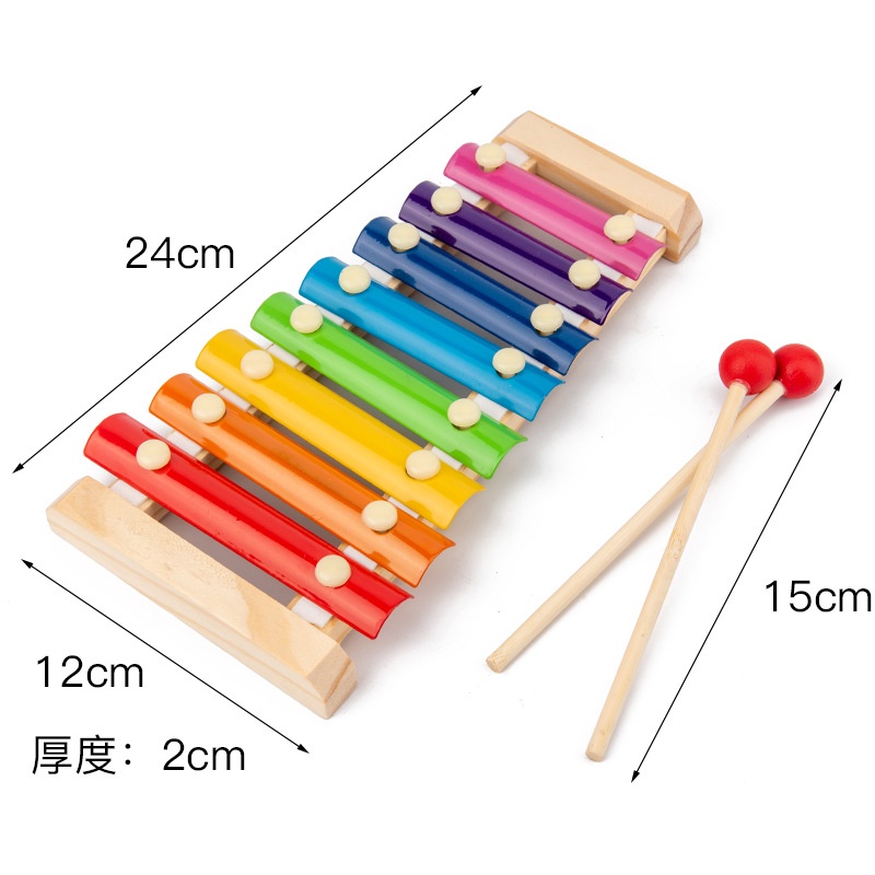 Đồ chơi gỗ, đồ chơi xếp hình bằng gỗ combo 6 món