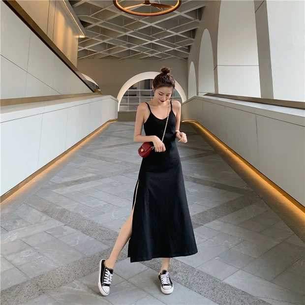 ĐẦM MAXI 2 DÂY XẺ TÀ