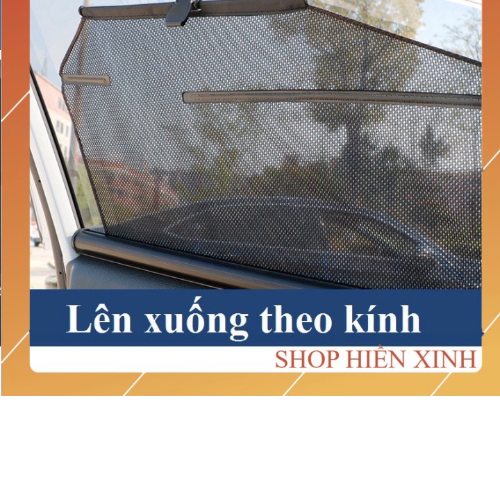 Rèm che nắng kính sườn ô tô cuộn tự động [Tặng kèm viên nước rửa kính ô tô]