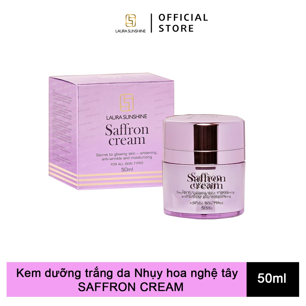 Kem dưỡng trắng da tinh chất Nhụy hoa nghệ tây Laura Sunshine Saffron Cream Nhật Kim Anh 50ml