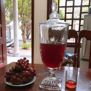 Bình rượu thủy tinh có vòi