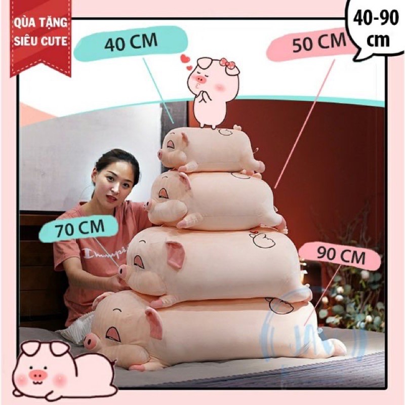 [Mã TOYJAN hoàn 20K xu đơn 50K] Gấu bông Lợn/Chuột sữa đáng yêu 35cm