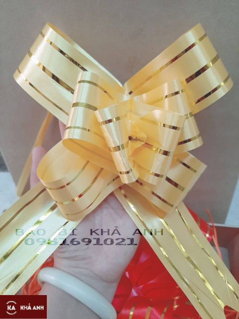 🎀🎀 Nơ Rút Trang Trí Giỏ quà Tết siêu Xinh Tết Tân Sửu - bản rộng 4.5cm | BigBuy360 - bigbuy360.vn