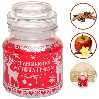 Ly nến thơm khử mùi, trang trí, nến tinh dầu Bartek Scandinavian Christmas 130g GỪNG, TÁO, QUẾ ( Giao mẫu ngẫu nhiên )