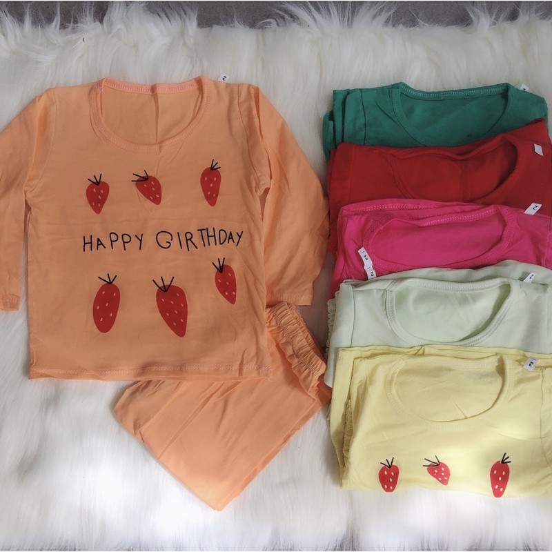 Bộ Thun Dài Tay Bé Gái 10-16kg Hình Chuột Micky Và Cà Rốt Cực Yêu