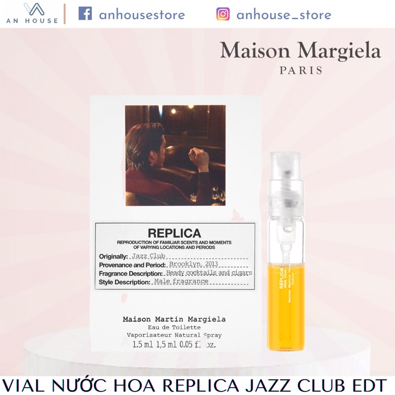 Vial mẫu thử nước hoa REPLICA JAZZ CLUB EDT 1.2ml