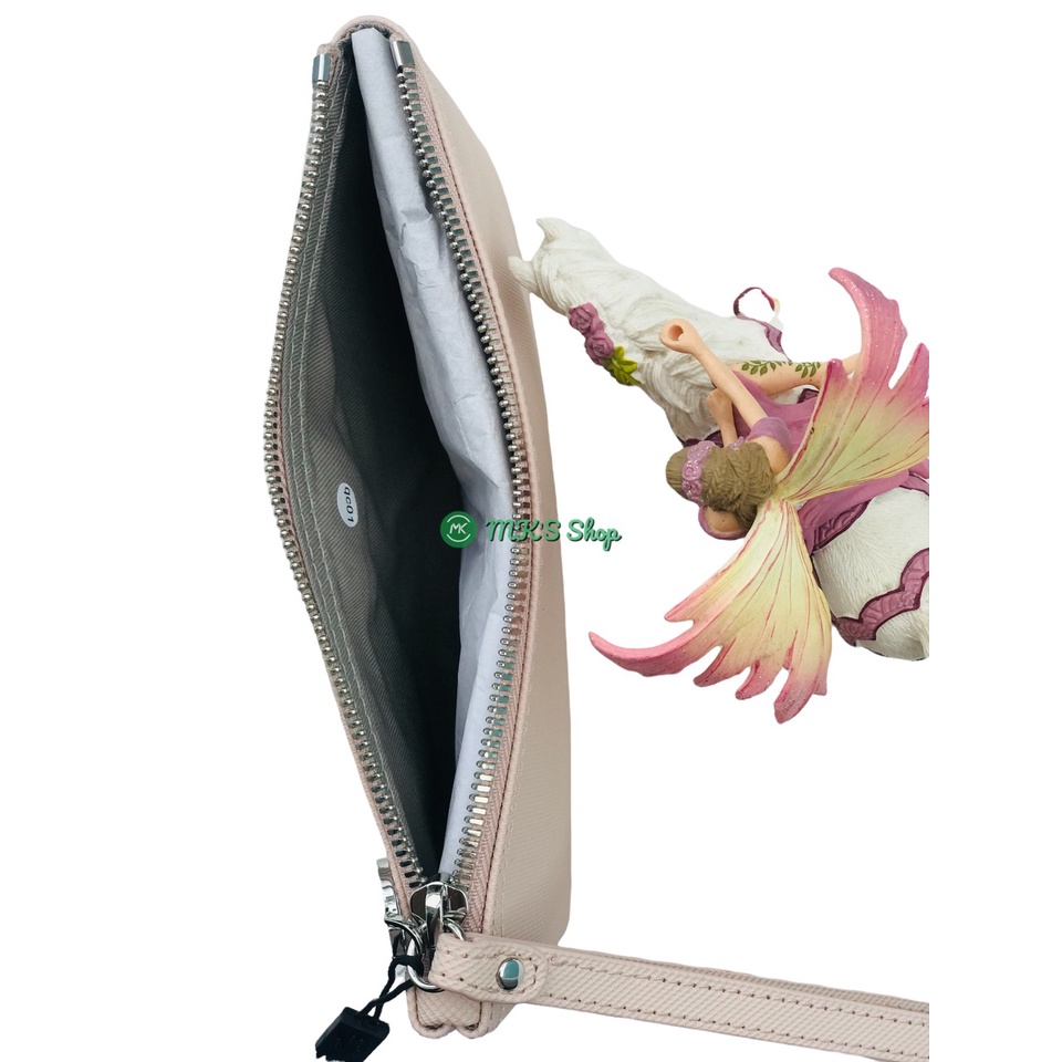 VÍ CẦM TAY LACOSTE MÀU HỒNG