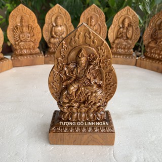 Tượng phật bản mệnh tuổi Thìn, tuổi Tỵ (Phổ hiền bồ tát) cao 14 ngang 8 sâu 4 cm- Tặng vòng tay 12 ly và băng keo dán đế