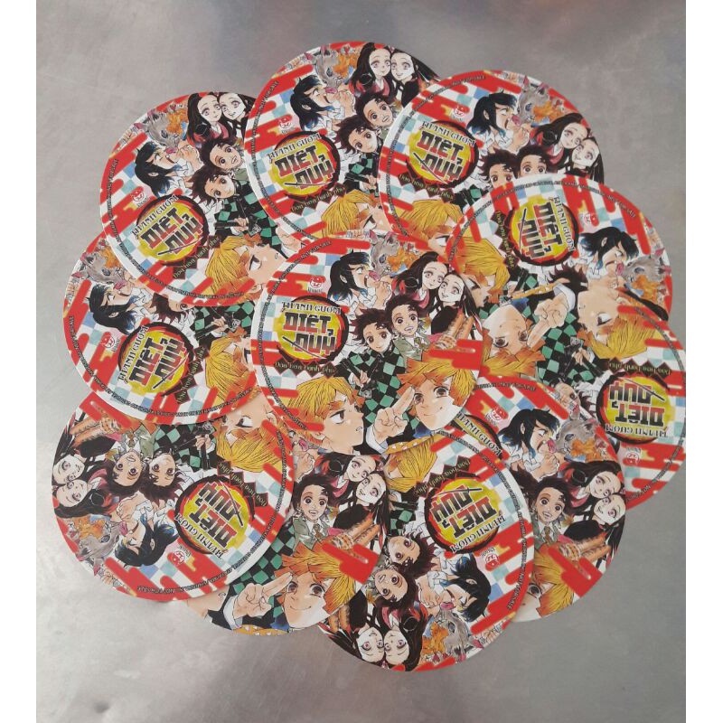 sticker, lót ly thanh gươm diệt quỷ