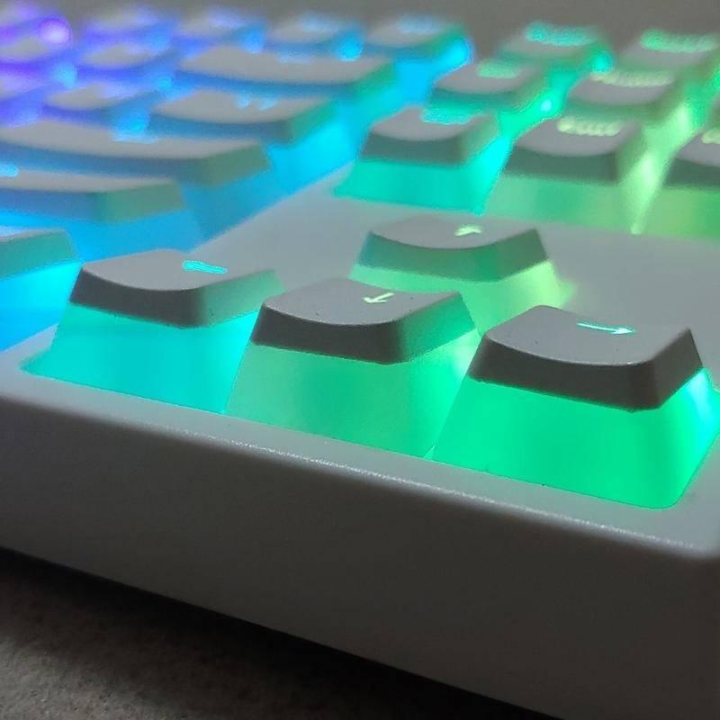 PBT pudding translucent keycaps OEM profile for 61/71/87/104/108 /64/68/84/96/980 layout keyboard