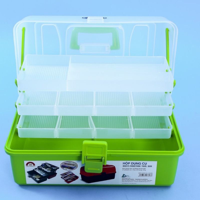 Hộp dụng cụ nhựa 3 tầng