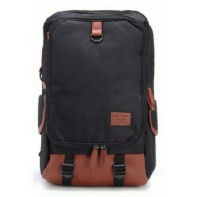 Balo nam laptop cá tính 2 quai nắp hôp thời trang Unisex -ba lô Haras BLTL073637