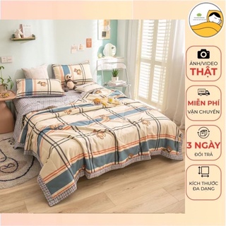 Bộ Chăn Ga Gối Cotton 100% ,Cotton Chăn Trần Bông Nhập Khẩu Cao Cấp Đủ Size Nệm