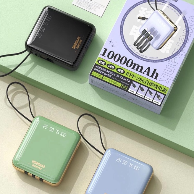 Remax Pin Sạc Dự Phòng RPP-286 10000Mah Có Màn Hình LED Kỹ Thuật Số