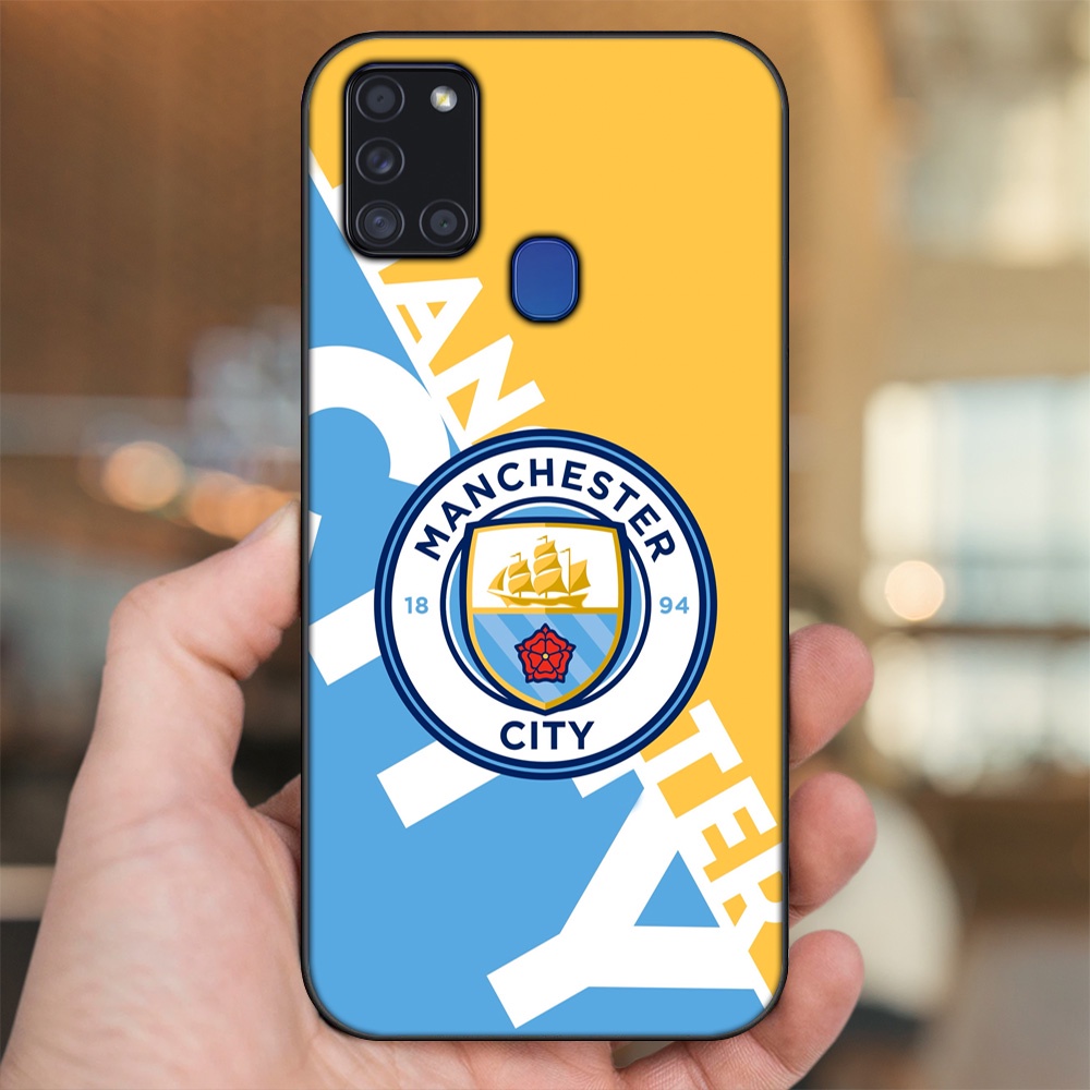 Ốp lưng Samsung A21S viền đen in hình Manchester City MC