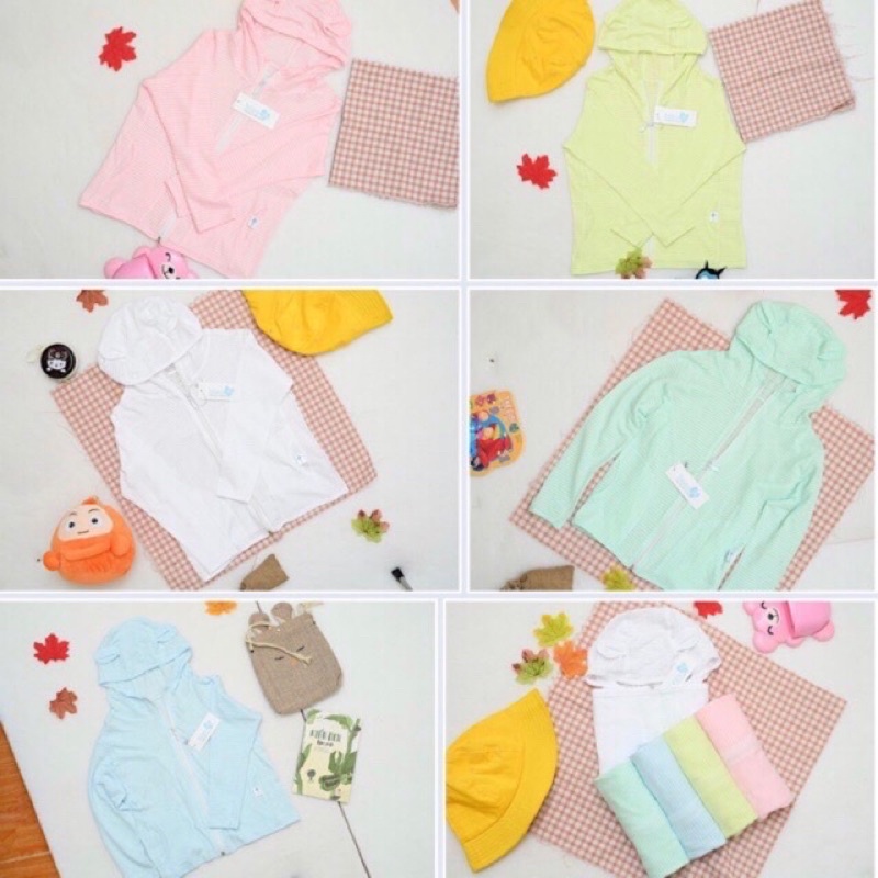 Áo Khoác chống nắng sợi tre cho bé 5-6y bon99