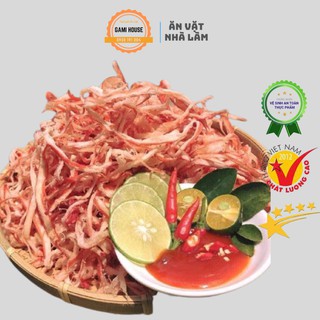 Mực Sợi Hấp Nước Dừa Loại 1 Siêu Ngon Hũ 300g - Đồ Ăn Vặt Nhà Làm