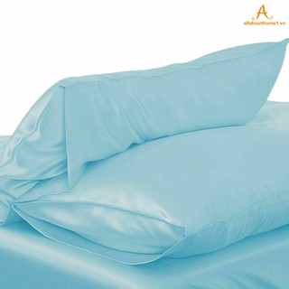 Vỏ gối lụa màu trơn