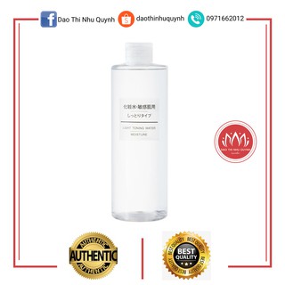 Nước hoa hồng Muji Light Toning Water 400ml