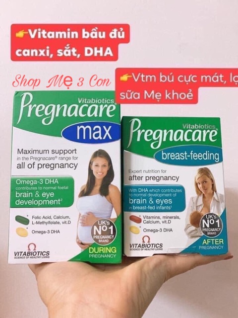 [Date xa] Pregnacare bầu bú Uk cho mẹ chọn