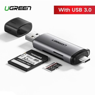 Ugreen Đầu Đọc Thẻ Nhớ Usb 3.0 Usb C Otg Sd / Microsd - Gl3224