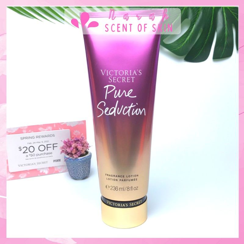 Sữa Dưỡng Thể Victoria's Secret Pure Seduction Hương Nước Hoa, Dưỡng Ẩm Da & Sáng Da 236mL