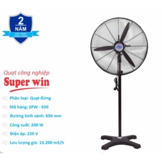 Quạt đứng công nghiệp superwin đủ size