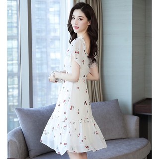 Đầm váy freesize cherry đỏ form dài