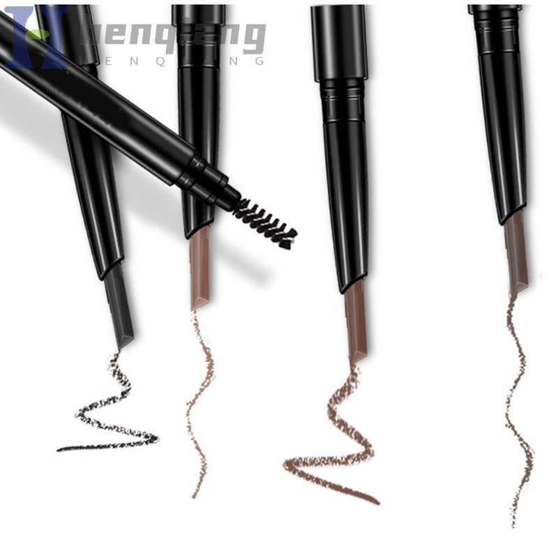 Waterproof Eyebrow Pencil Dual Ends Design with Eyebrow Brush Ultra Fine Shape Brow Fill Eyebrow Pencil