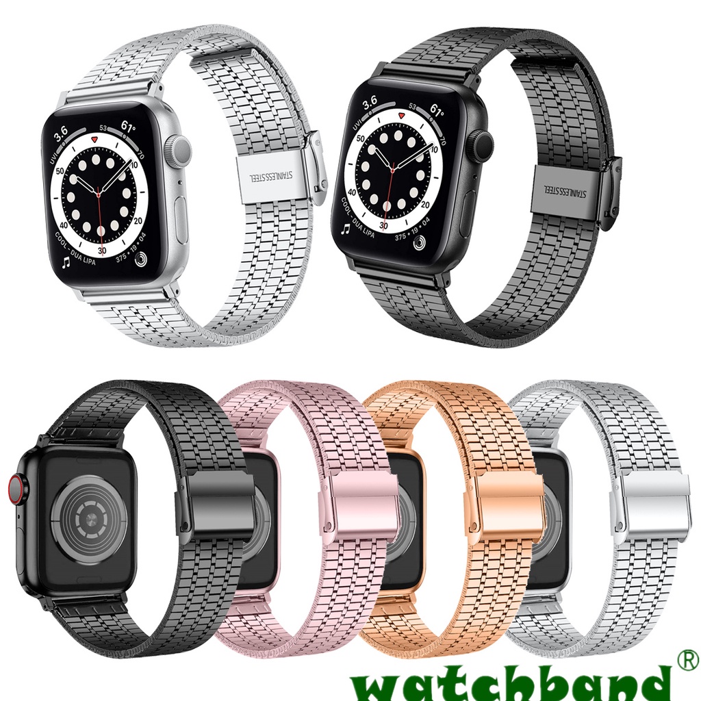 Dây Thắt Lưng Lưới Kim Loại Cao Cấp Cho Apple watch 7 / 6 / 5 / 4 / 3 / 2 / 1 / se 38mm 40mm 41mm 42mm 44mm