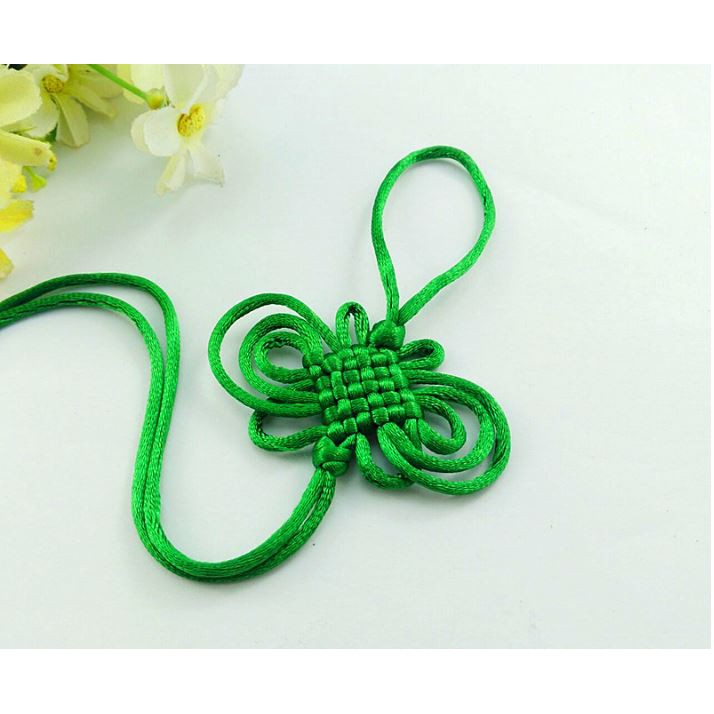Dây thắt nơ treo phụ kiện , dây treo tua rua, dây đồng tâm kết 6 nút