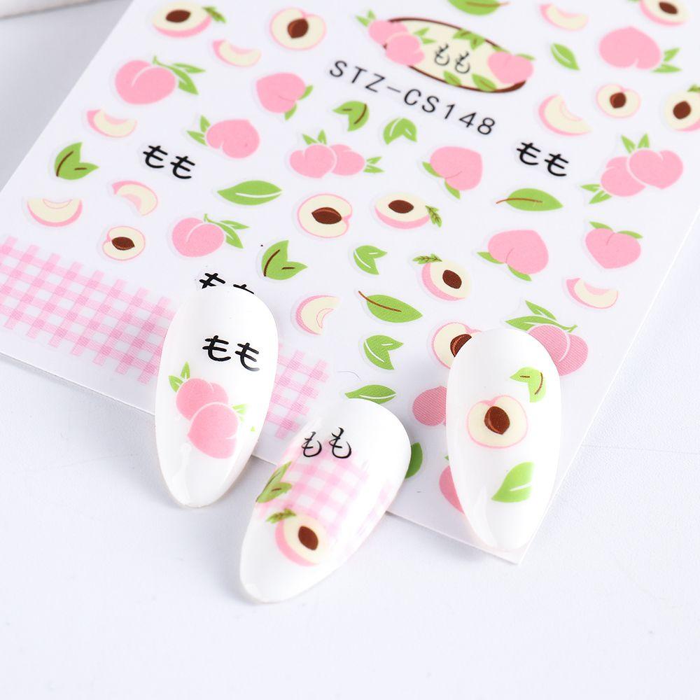 ROSE Miếng Dán Trang Trí Móng Tay Hình Hoa Tulip Xinh Xắn